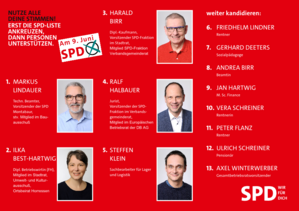 Die Kandidatinnen und Kandidaten im einzelnen